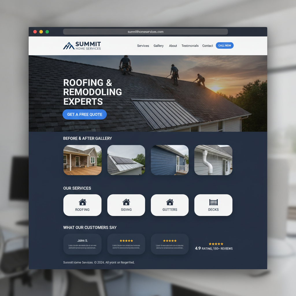 Contractor Lead Generation Site