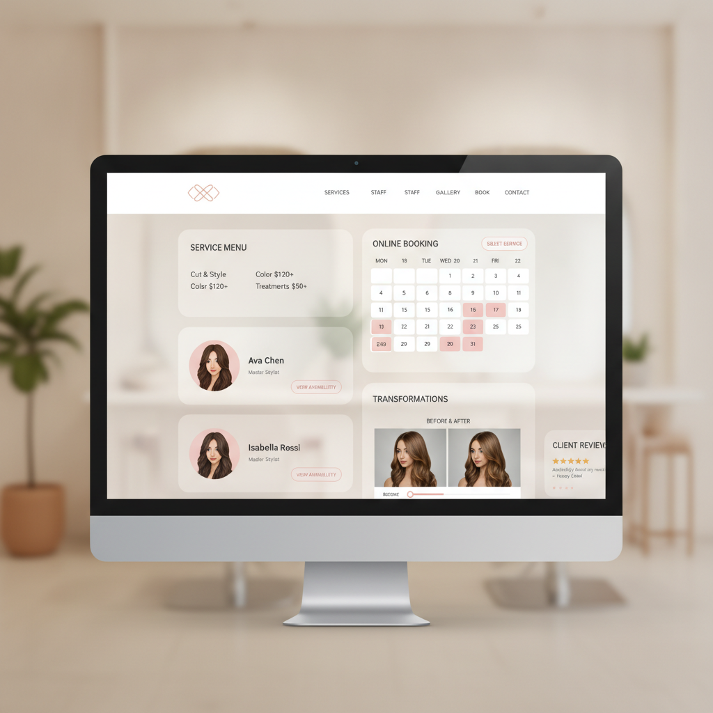 Local Salon Booking Site